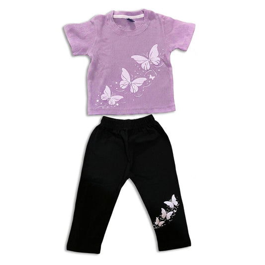 Enchanted Flutter Two-Piece Graphic T-Shirt and Pants Combo